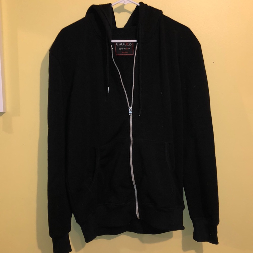 Black zip up sweatshirt